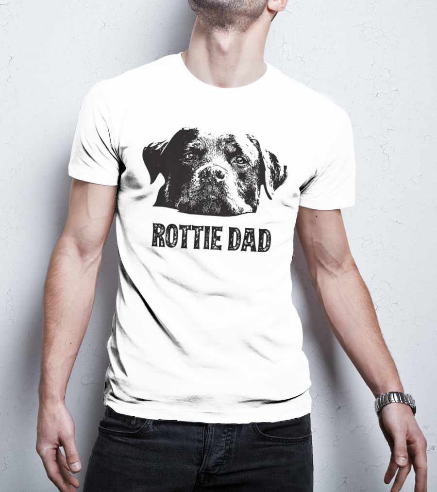 Rottie Dad Rottweiler Dad Mens T-Shirt