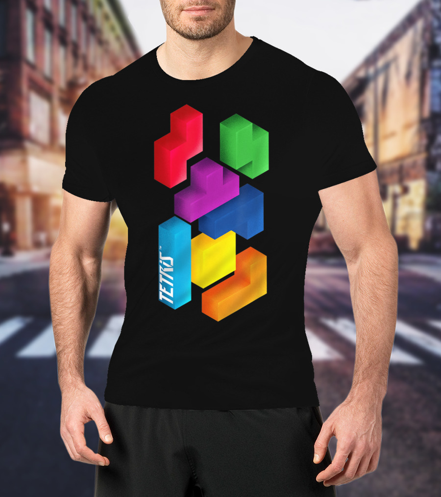 Tetris Colorful Blocks Mommy And Me T-Shirt