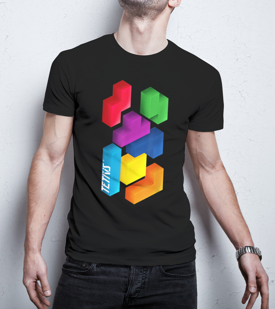 Tetris Colorful Blocks Mommy And Me T-Shirt