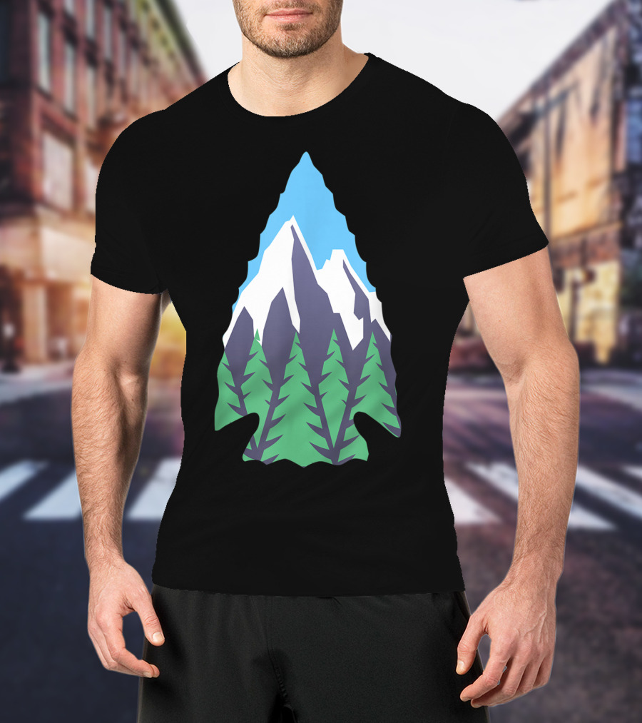 Nature Artifact Arrowhead Mountain Forest Hunter T-Shirt