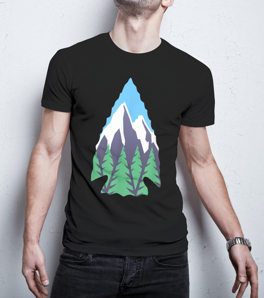 Nature Artifact Arrowhead Mountain Forest Hunter T-Shirt