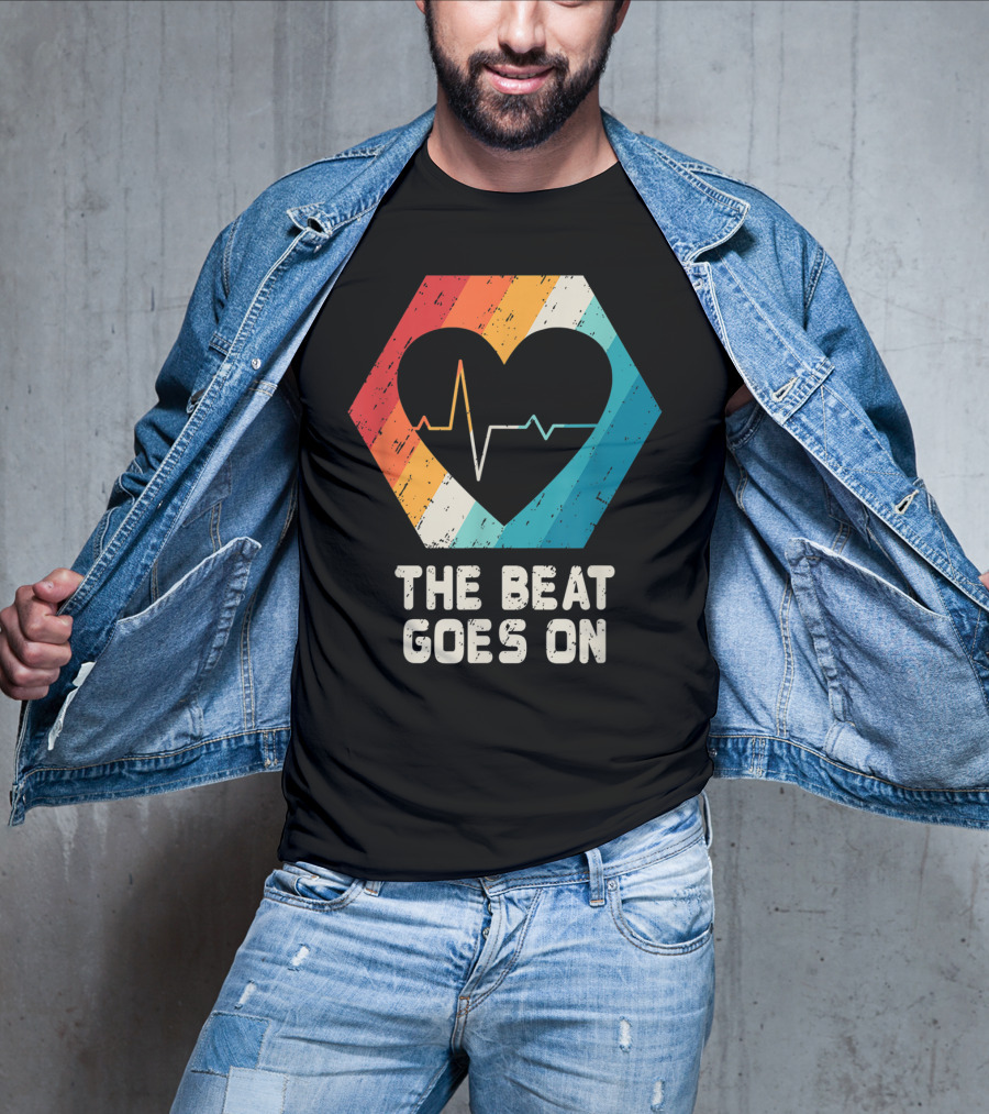 The Beat Goes On Open Heart Surgery Survivor Post Attack Reco T-Shirt