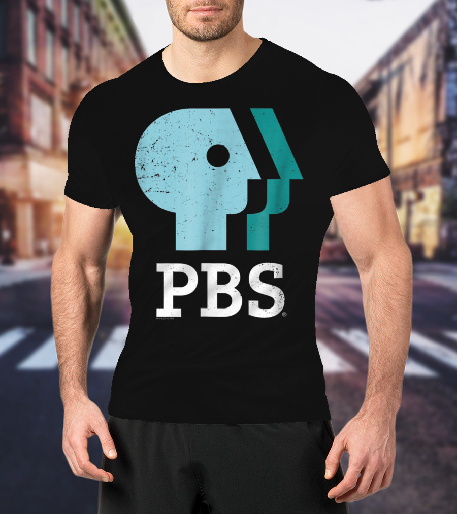 PBS Distressed Sky Mint Pistachio T-Shirt