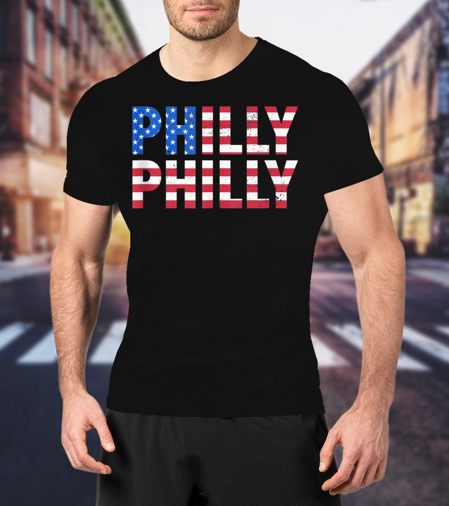 Philly Philly USA Flag T-Shirt