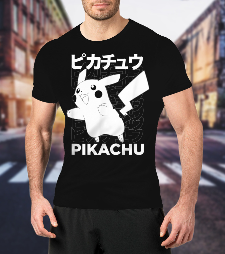 Pikachu Kanji Pokemon T-Shirt