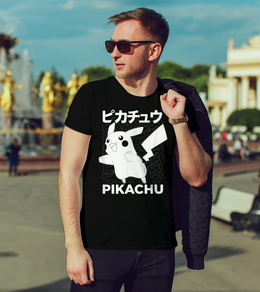 Pikachu Kanji Pokemon T-Shirt