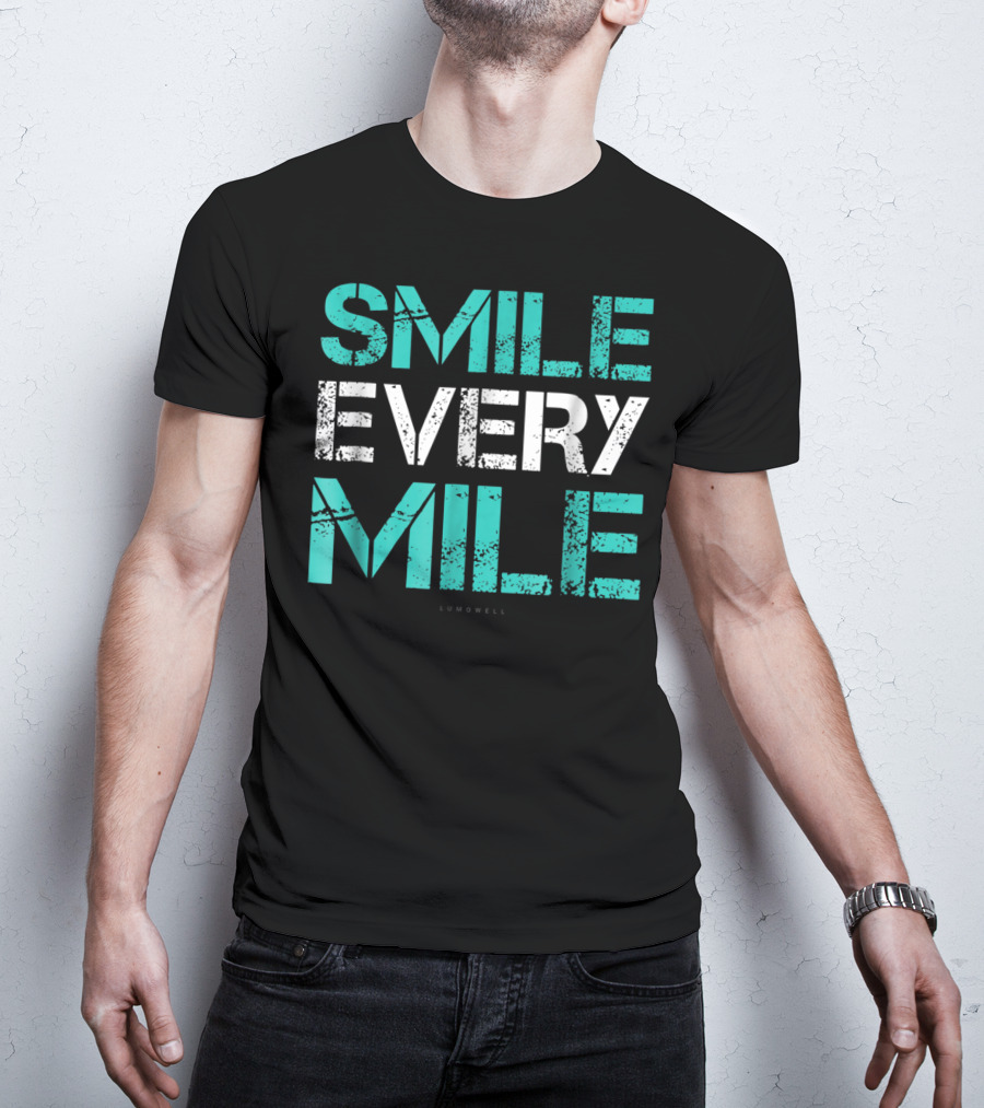 Smile Every Mile Funny Running Lumowell T-Shirt