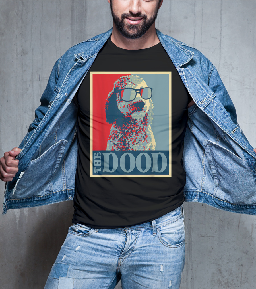 The Dood Goldendoodle Doodle Mom And Dood Dad Retro T-Shirt