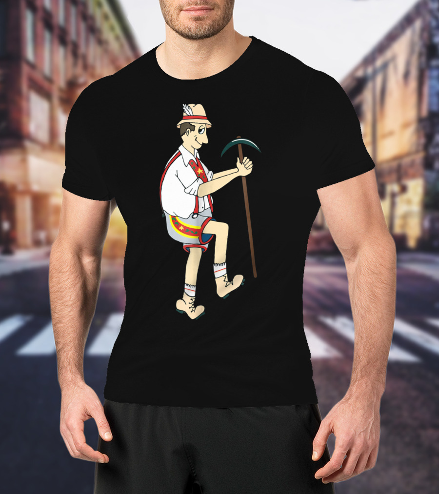 Yodely Guy The Price Is Right Cliff Hangers Game Character Bavarian Lederhosen T-Shirt