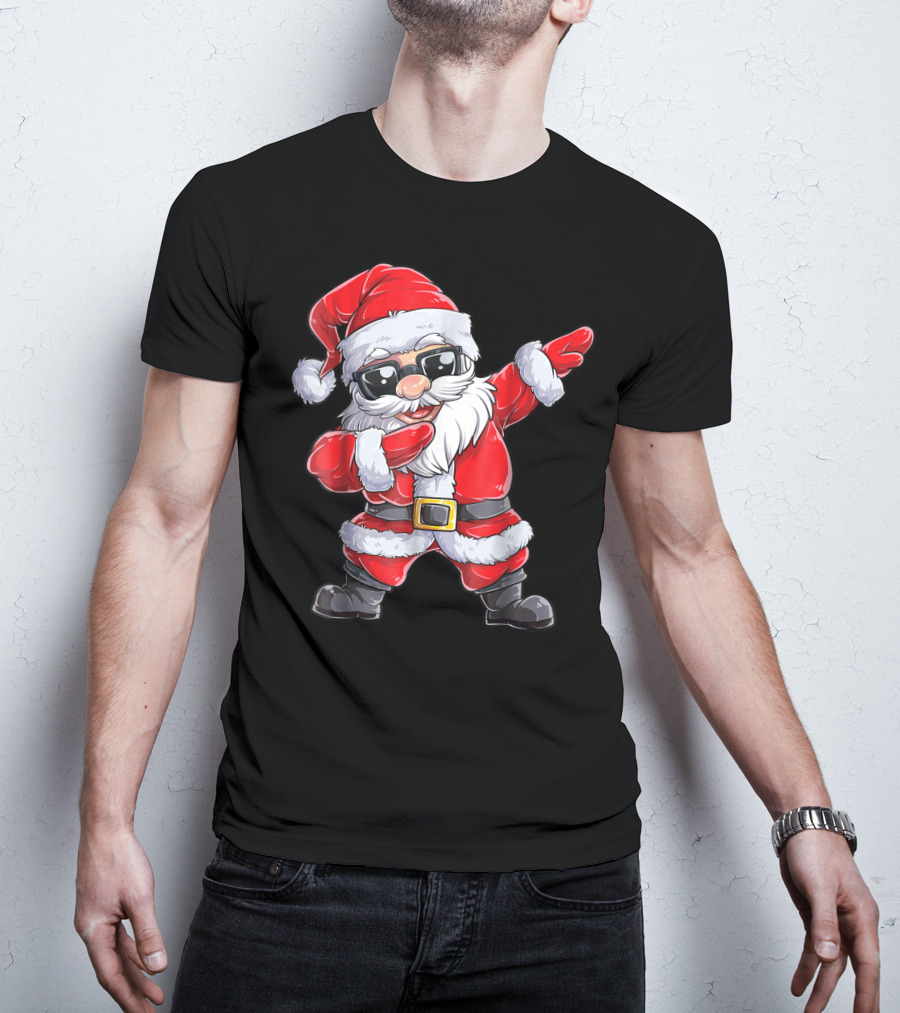 Santa Dab With Sunglasses Joyful Holiday T-Shirt