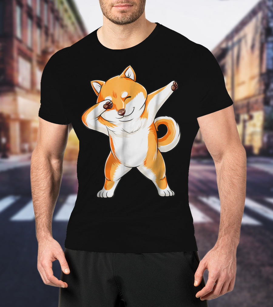 Dabbing Shiba Inu Dog Puppy Animal Lover T-Shirt