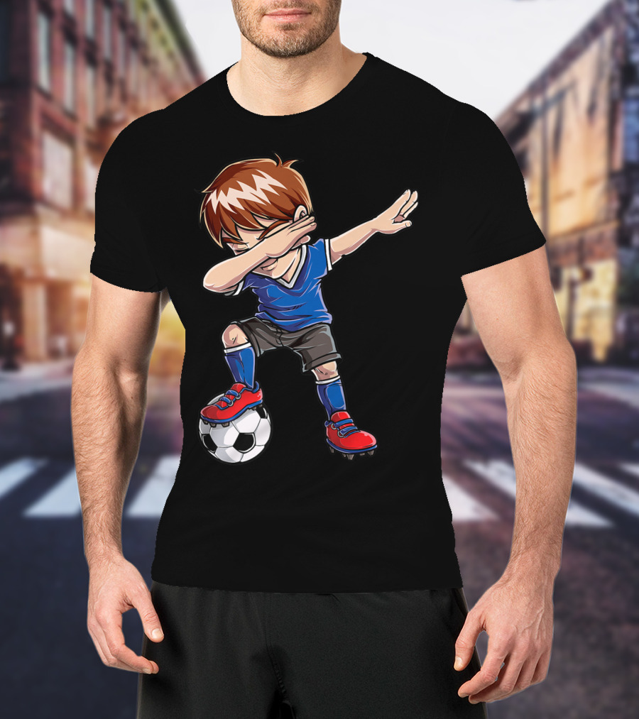 Dabbing Soccer Player With Ball T-Shirt