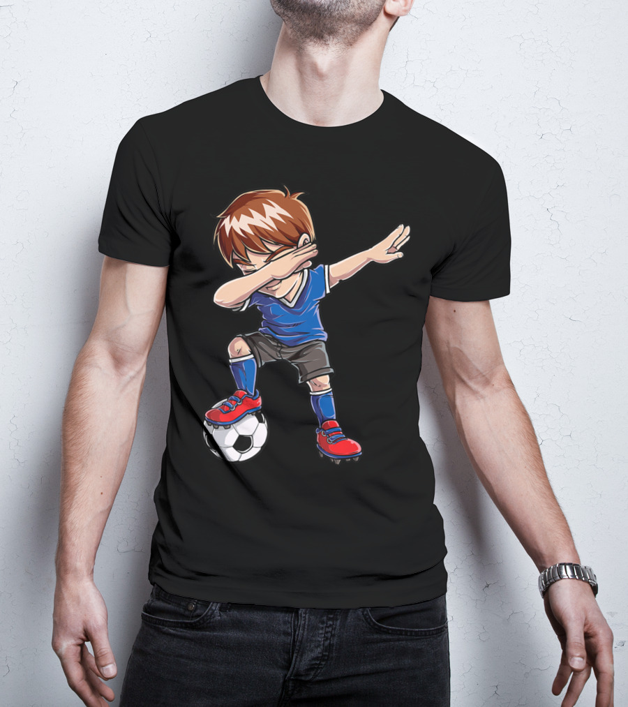 Dabbing Soccer Player With Ball T-Shirt