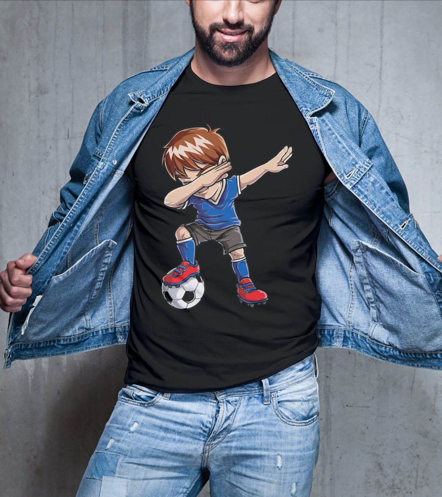 Dabbing Soccer Player With Ball T-Shirt