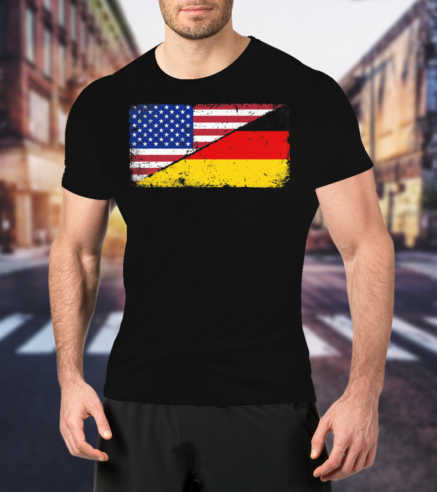 German American Flag Oktoberfest Mashup T-Shirt