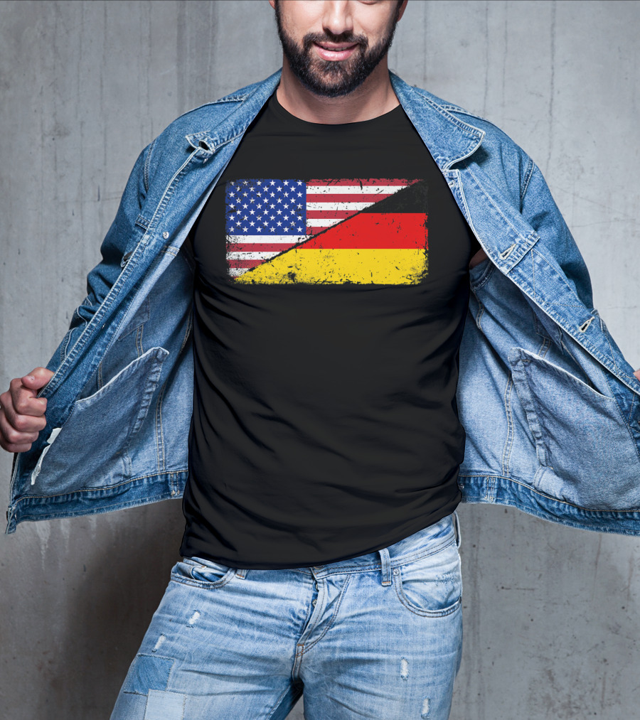 German American Flag Oktoberfest Mashup T-Shirt