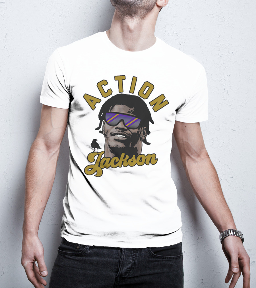 Baltimore Maryland Action Jackson Qb 8 T-Shirt