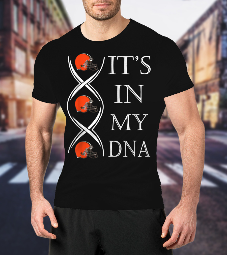Cleveland Browns It's In My DNA Football Helmets T-Shirt
