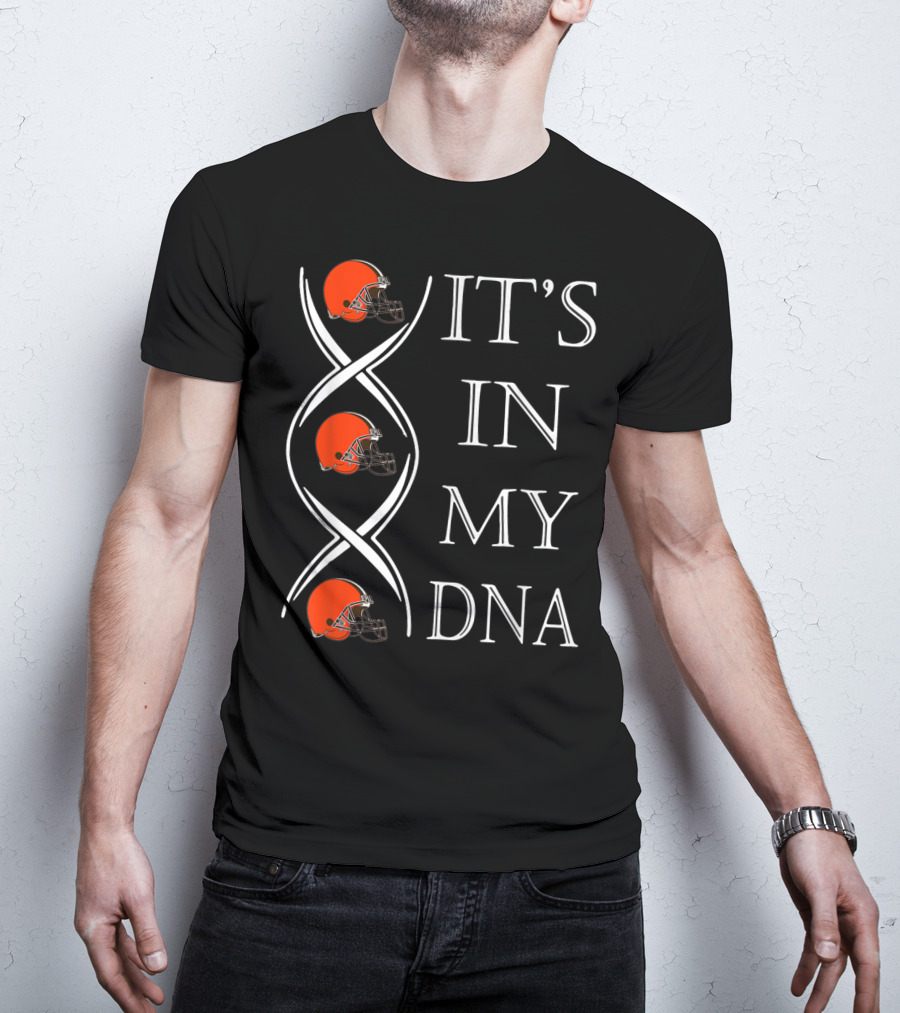 Cleveland Browns It's In My DNA Football Helmets T-Shirt