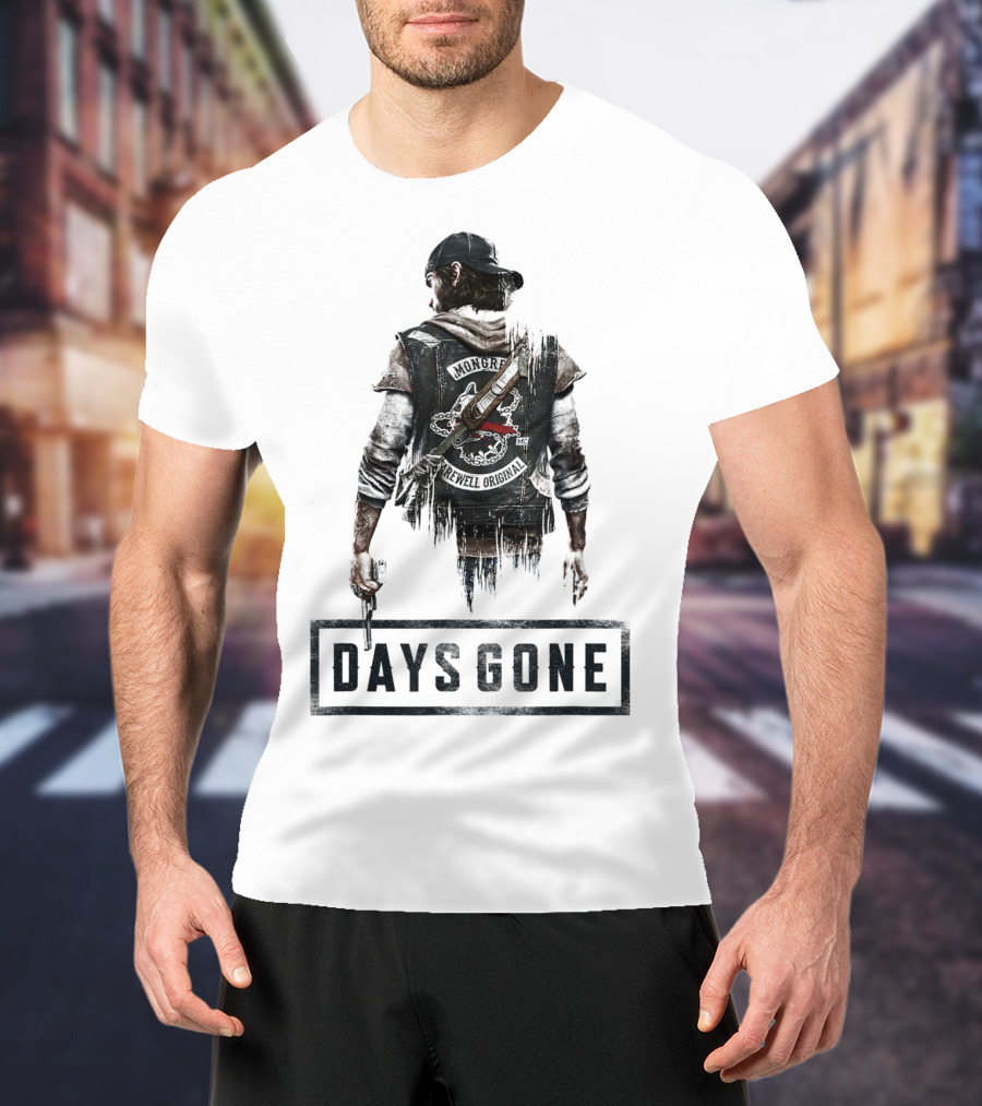 Days Gone Game Character Back View T-Shirt