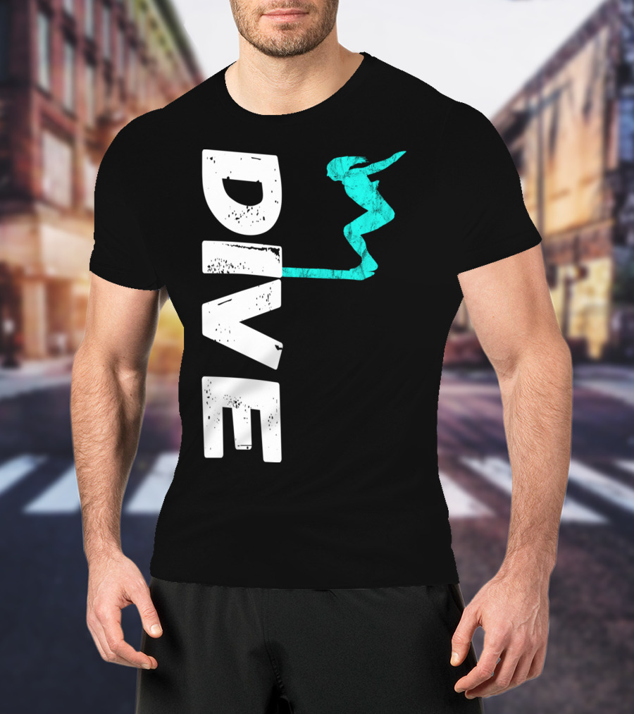 Dive Springboard Platform Diving Board Jumper T-Shirt