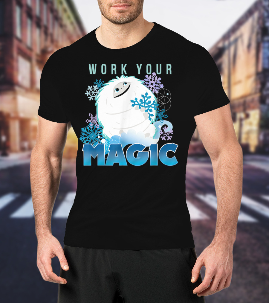 Dreamworks Abominable Work Your Magic Yeti With Snowflakes T-Shirt
