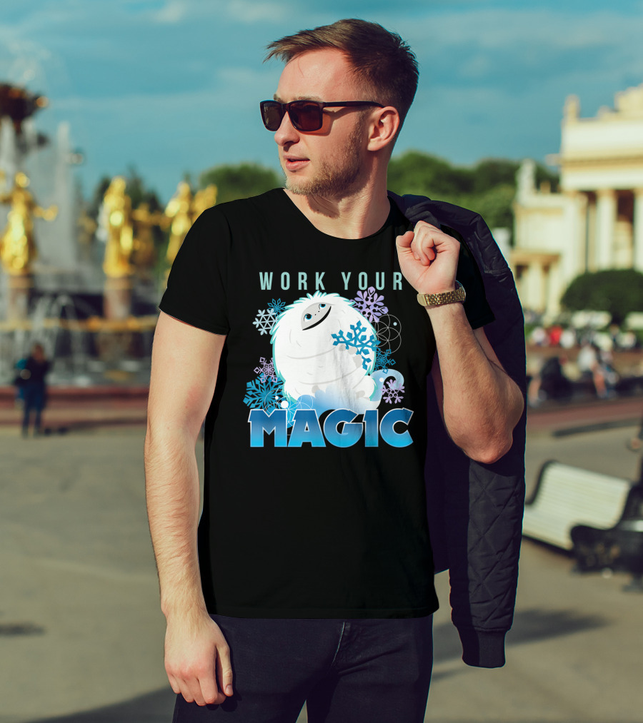 Dreamworks Abominable Work Your Magic Yeti With Snowflakes T-Shirt