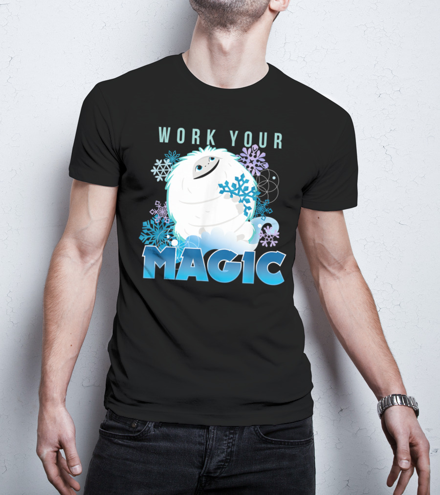 Dreamworks Abominable Work Your Magic Yeti With Snowflakes T-Shirt