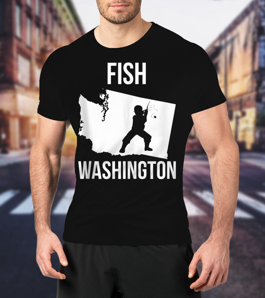 Fish Washington State Fishing Pride T-Shirt