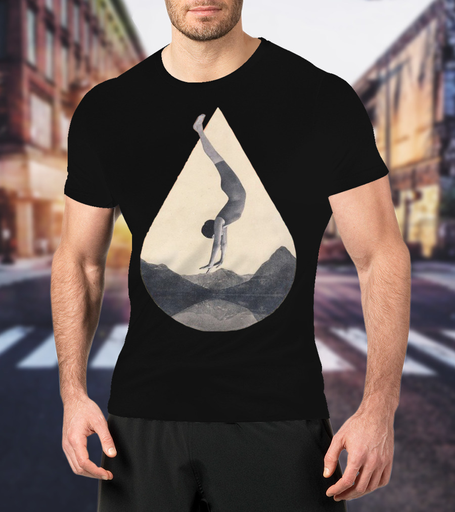 Fms 002 Flipped Upside Down Acrobat Over Mountains T-Shirt