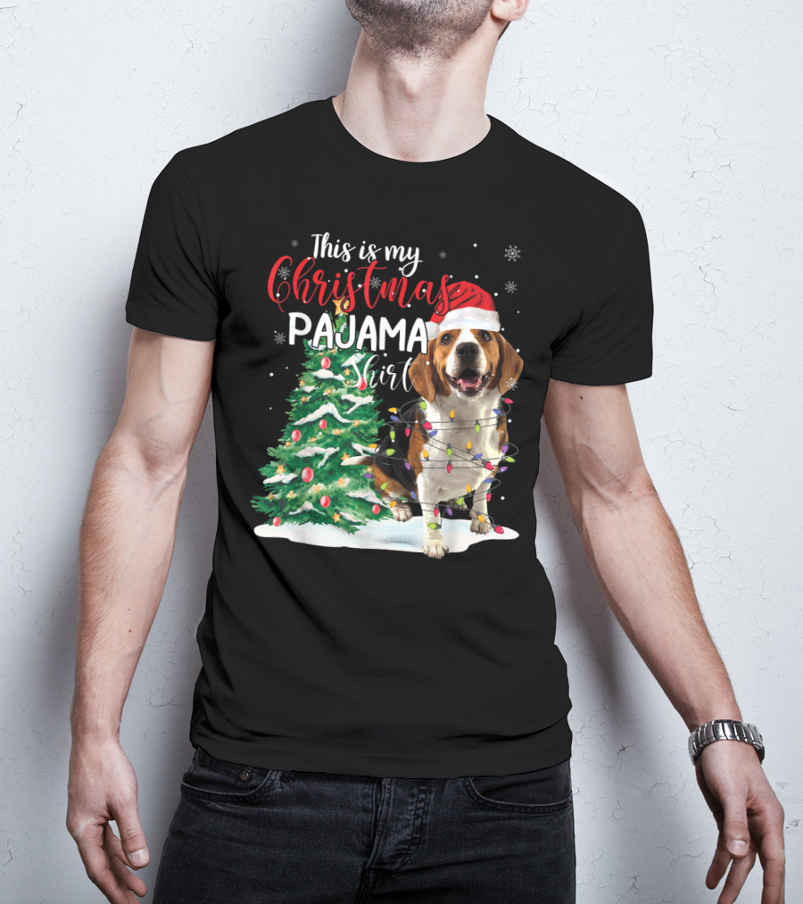 This Is My Christmas Pajama Shirt Beagle Dog T-Shirt