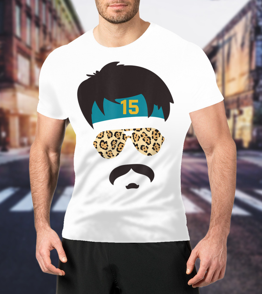 Jacksonville Football Uncle Rico Leopard Sunglasses 15 Headband 904 T-Shirt