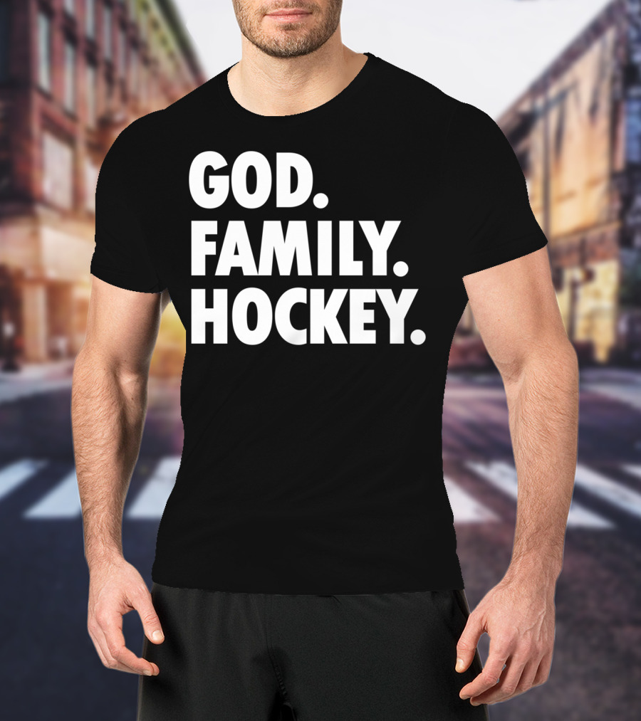 God Family Hockey T-Shirt