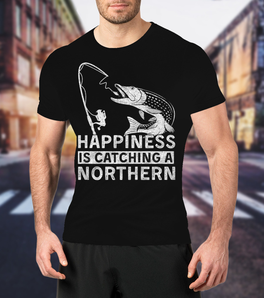 Happiness Is Catching A Northern Pike Camping T-Shirt