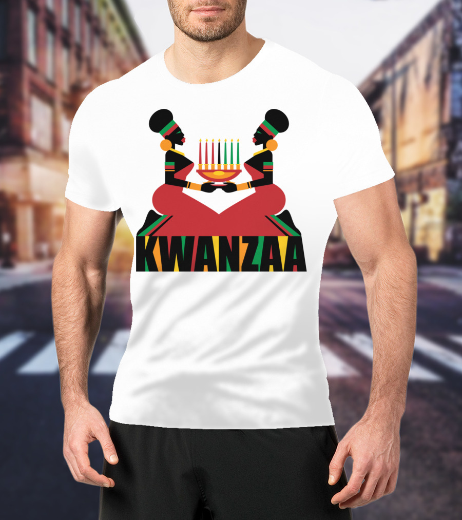 Kwanzaa Celebration African Kinara Tradition T-Shirt