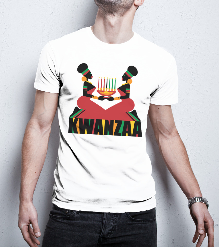 Kwanzaa Celebration African Kinara Tradition T-Shirt