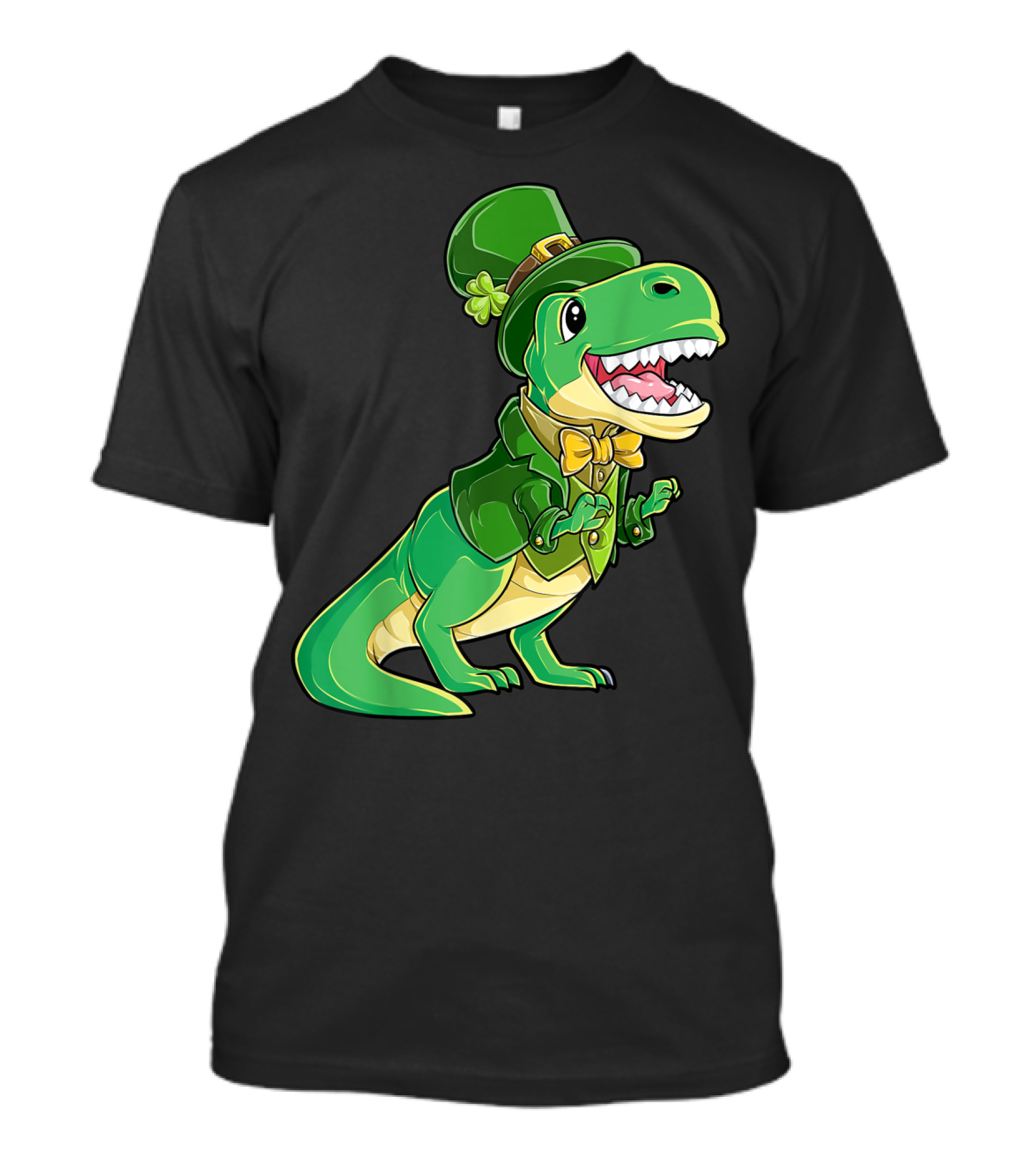 St Patricks Day Dinosaur Leprechaun Irish Boys T-Shirt