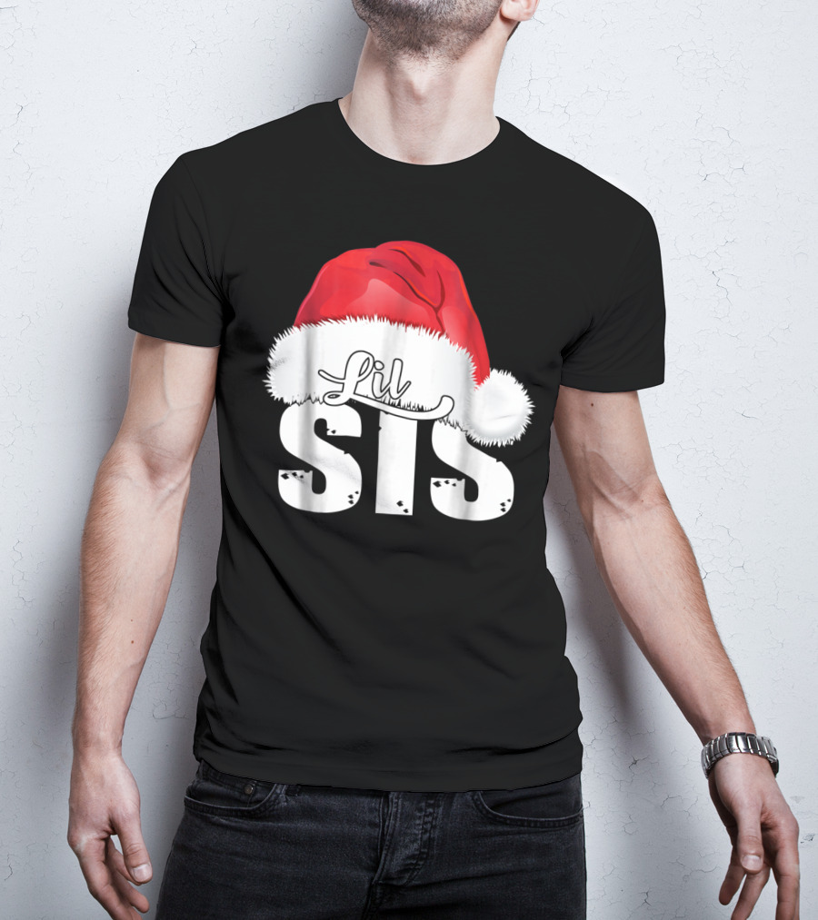 Lil Sis Santa Christmas Family T-Shirt