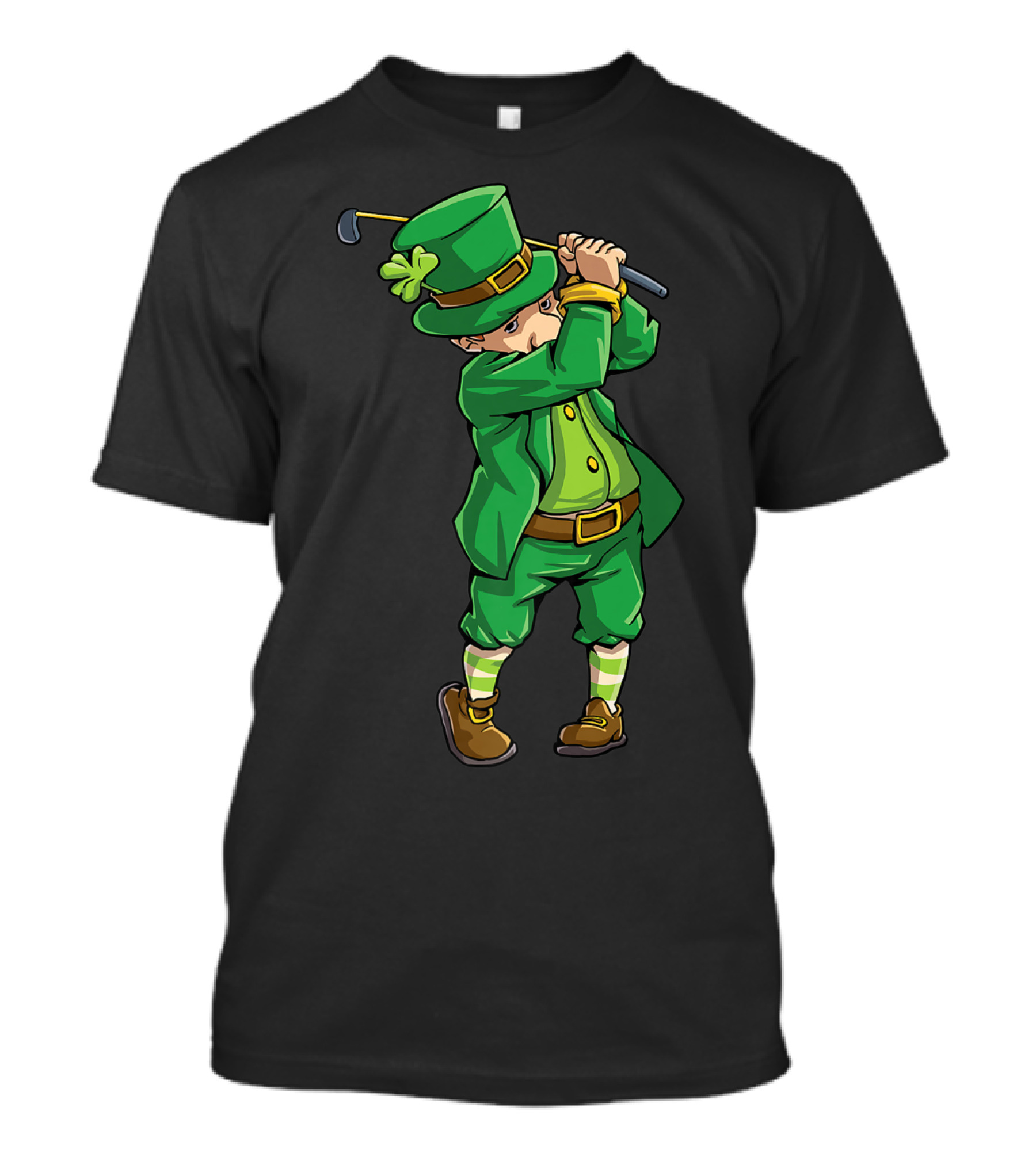 Leprechaun Golf St Patricks Day Boys JD Irish Golfer T-Shirt