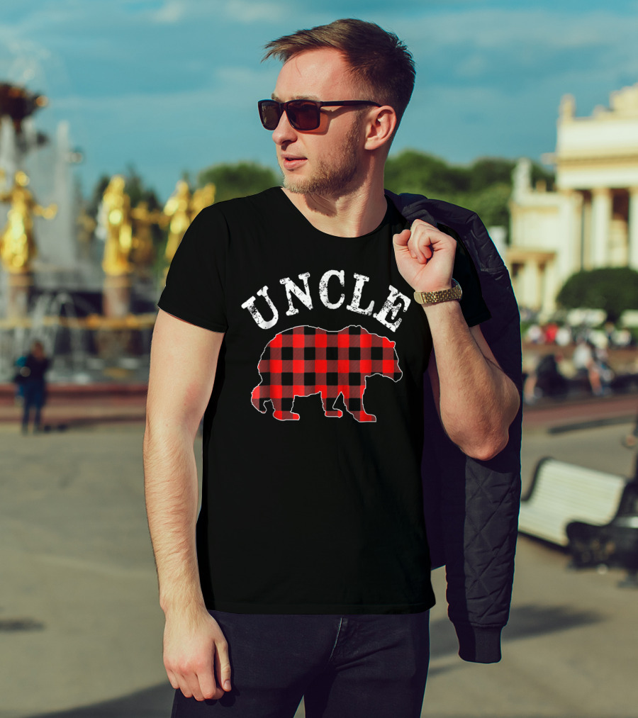 Uncle Red Plaid Bear T-Shirt