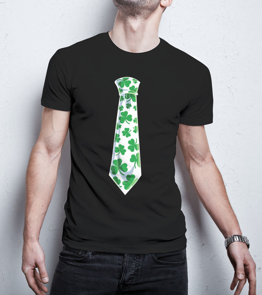 Shamrock Clover Tie St. Patrick's Day T-Shirt