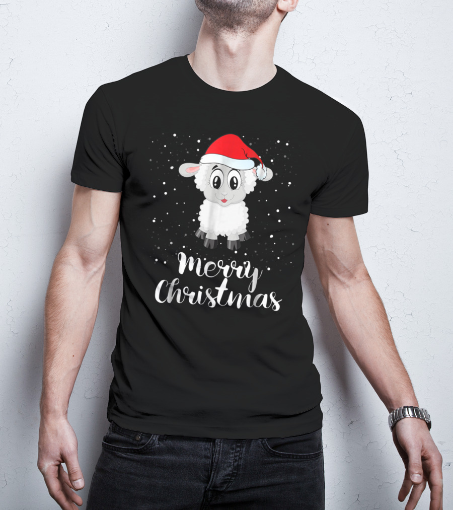 Merry Christmas Sheep Funny Christmas Matching Family Group T-Shirt