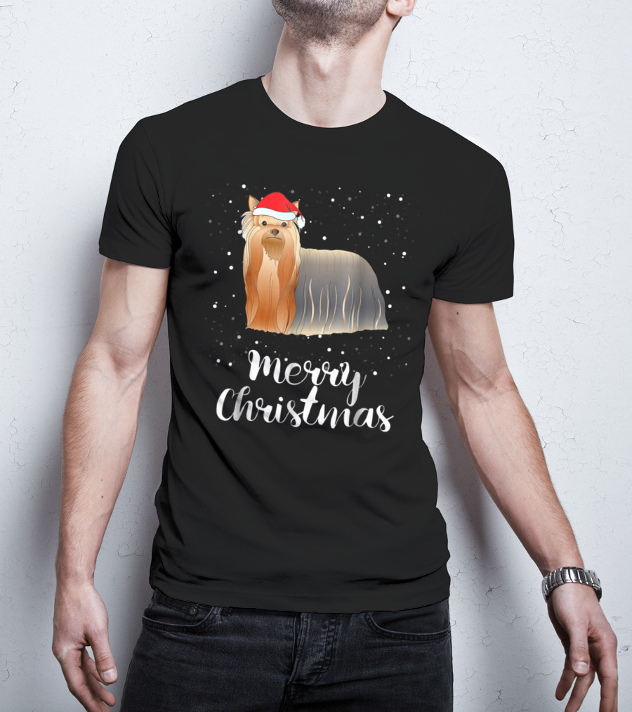 Merry Christmas Shih Tzu Family Group Matching T-Shirt