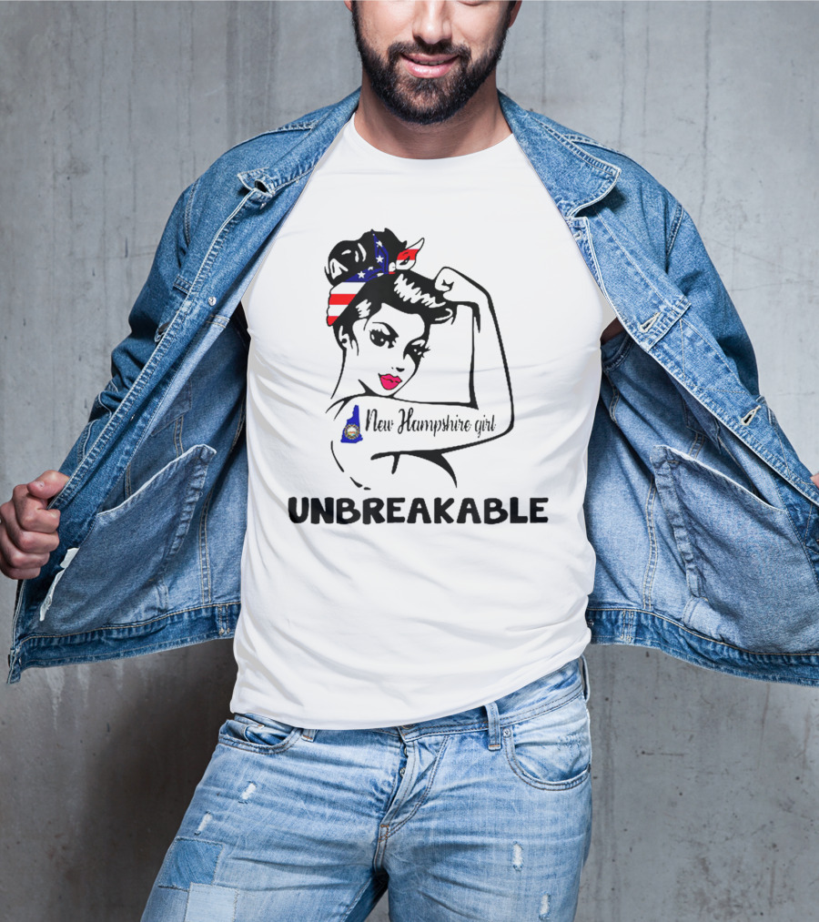 New Hampshire Girl Unbreakable Vintage Patriotic T-Shirt