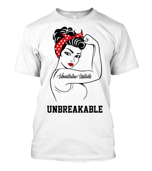 Administrative Assistants Unbreakable Strength Retro Bandana T-Shirt