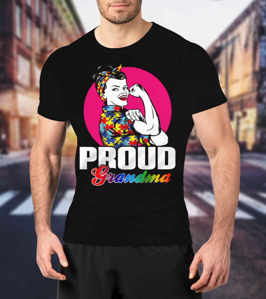Proud Grandma Unbreakable Autism Awareness T-Shirt