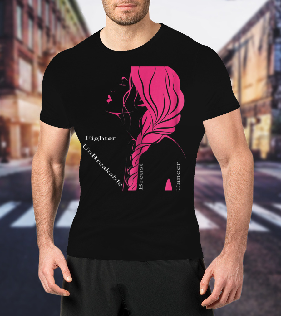 Breast Cancer Fighter Unbreakable Warrior T-Shirt