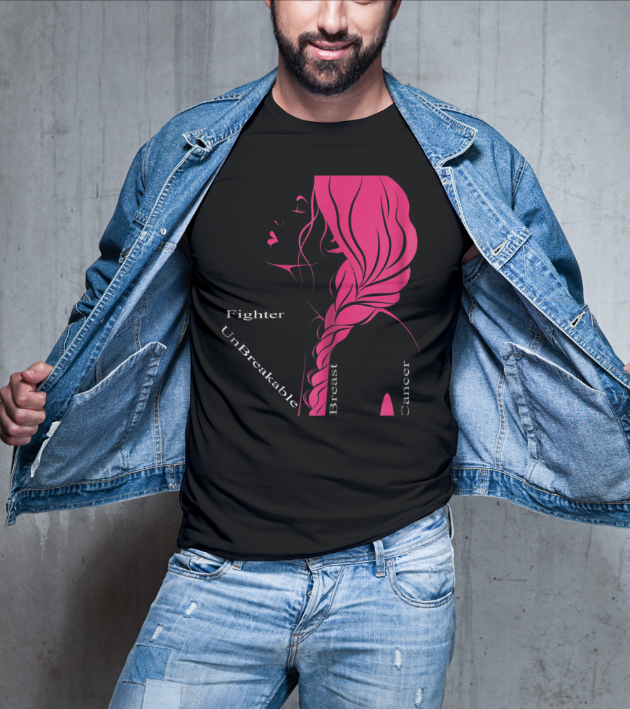 Breast Cancer Fighter Unbreakable Warrior T-Shirt