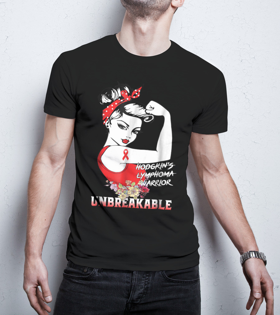 Hodgkin's Lymphoma Warrior Unbreakable T-Shirt