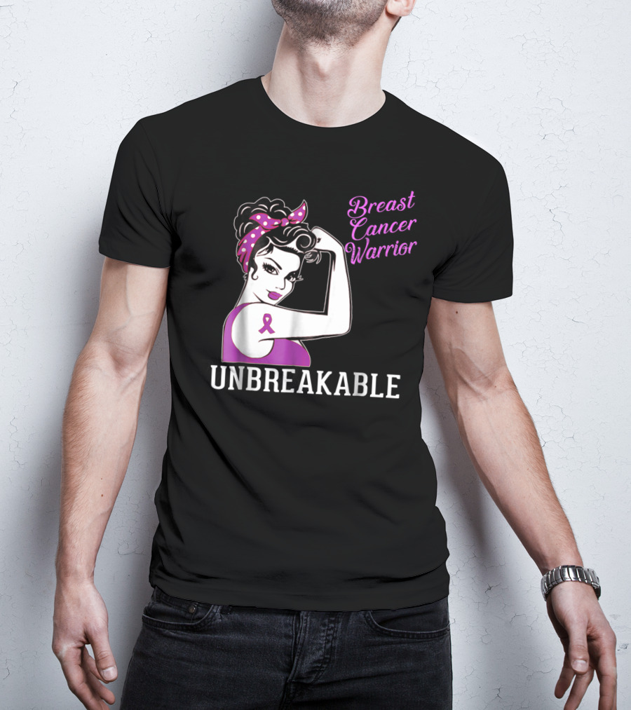 Breast Cancer Warrior Unbreakable T-Shirt